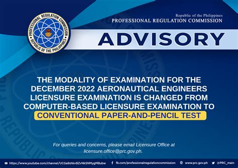 December 2022 Aeronautical Engineer Licensure Examination .